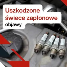 Cztery zużyte świece zapłonowe leżą na silniku. Dowiedz się, co ile wymienia się świece zapłonowe i jakie są objawy ich uszkodzenia.