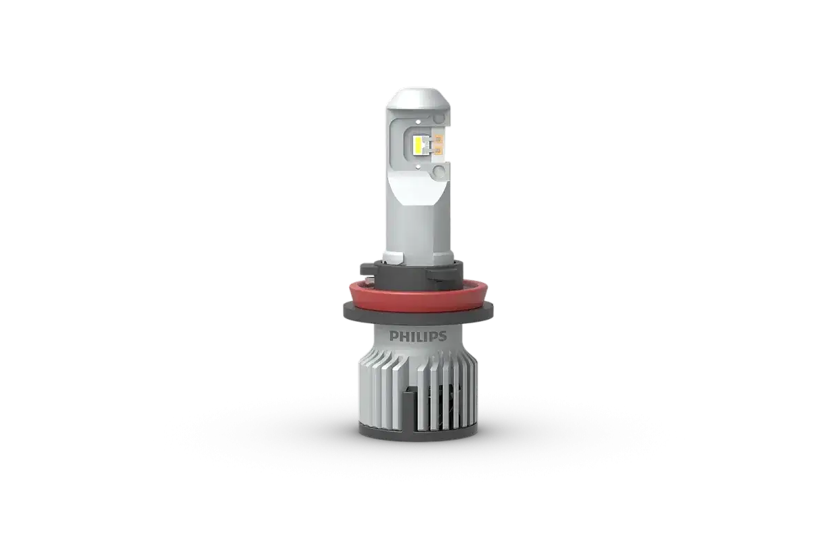 Nowoczesna żarówka samochodowa Philips LED H7 z homologacją. Zapewnia jasne, białe światło.